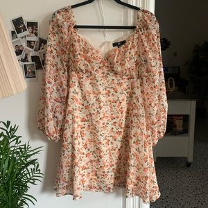 Missguided Mini Floral Dress